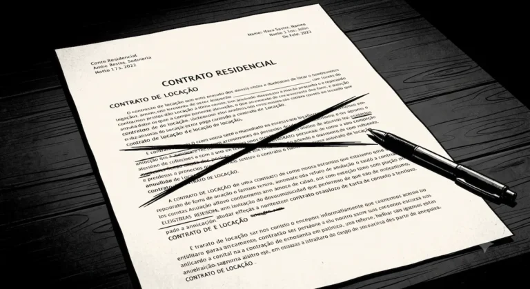 Cláusulas abusivas de aluguel: contrato de locação com trecho anulado
