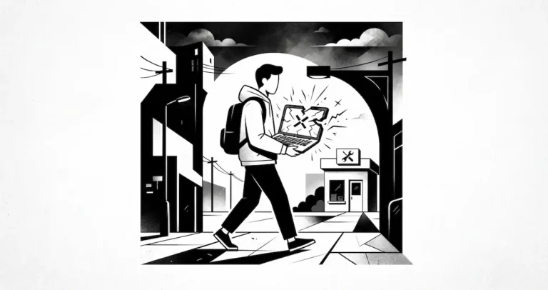 Como o contexto da imagem não mudou (apenas a proporção para se adequar melhor às redes sociais), o texto alternativo (alt text) ideal continua sendo o mesmo, pois descreve perfeitamente a intenção e o conteúdo visual da ilustração para acessibilidade e SEO. Aqui está o texto para copiar e colar no campo "Texto alternativo" do WordPress: `Produto estragou na garantia: o que fazer para consertar ou trocar`