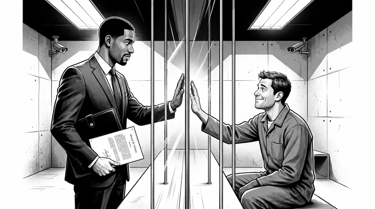 Habeas corpus: ilustração simbolizando o pedido de liberdade contra uma prisão ilegal