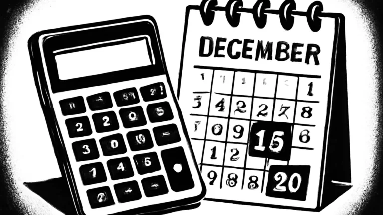 Ilustração conceitual sobre calculadora de 13 salário e o cálculo das duas parcelas