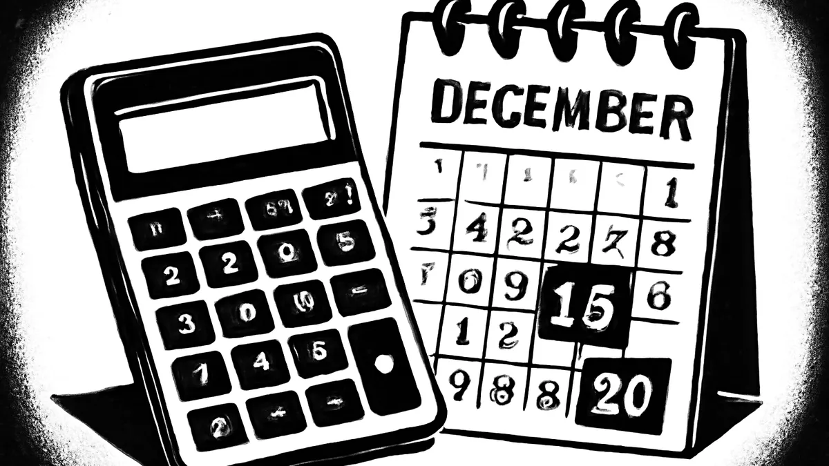 Ilustração conceitual sobre calculadora de 13 salário e o cálculo das duas parcelas