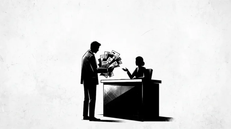 Perdi o emprego e não consigo pagar: ilustração de pessoa negociando parcelas em atraso