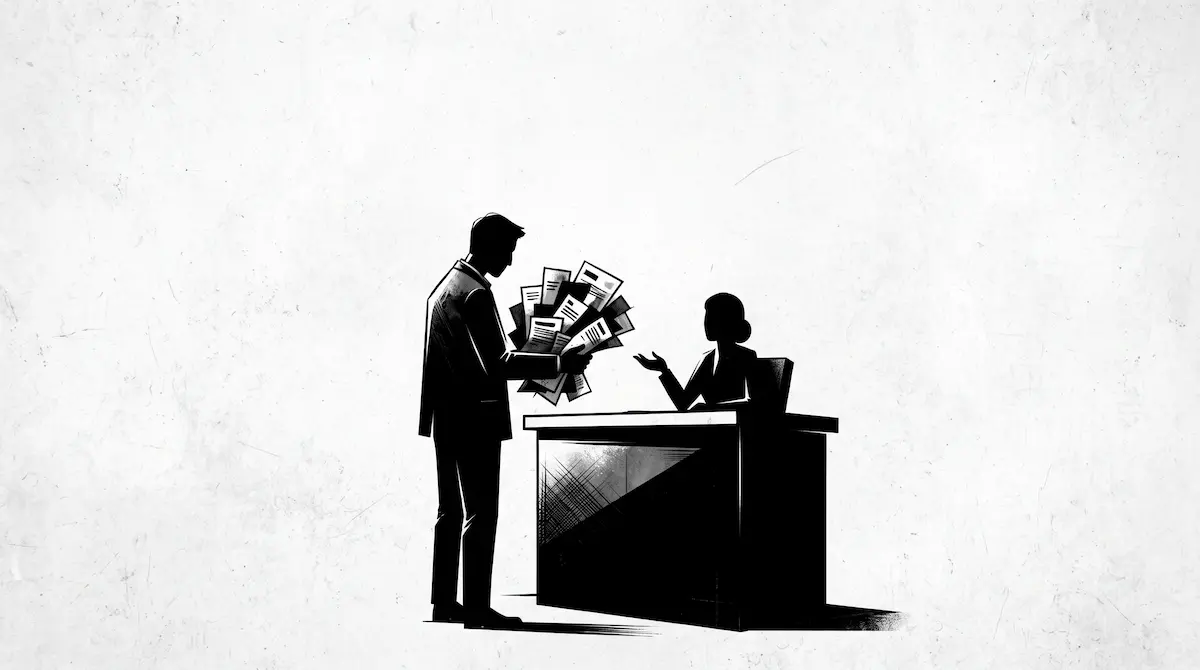 Perdi o emprego e não consigo pagar: ilustração de pessoa negociando parcelas em atraso