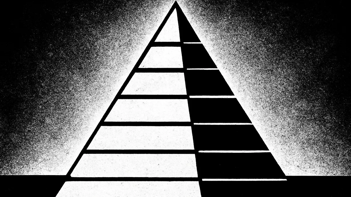 Hierarquia das normas — ilustração simbolizando a pirâmide de Kelsen