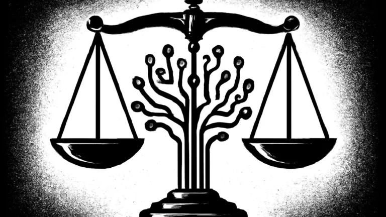 Ilustração conceitual sobre o Marco Legal da IA no Brasil
